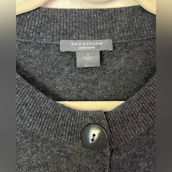 ANN TAYLOR Cashmere Button Down Sweater - Picture 2 of 5